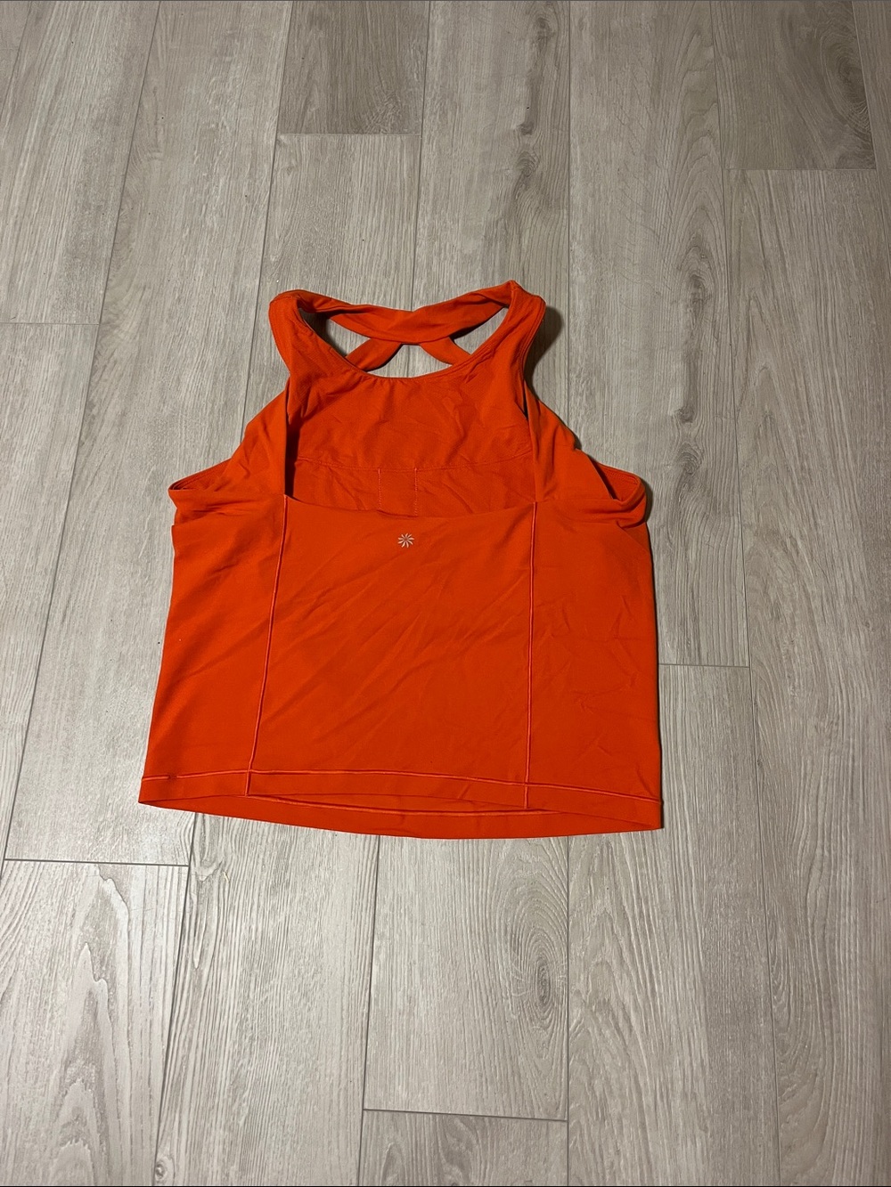 Athleta Orange Racerback Tank Top